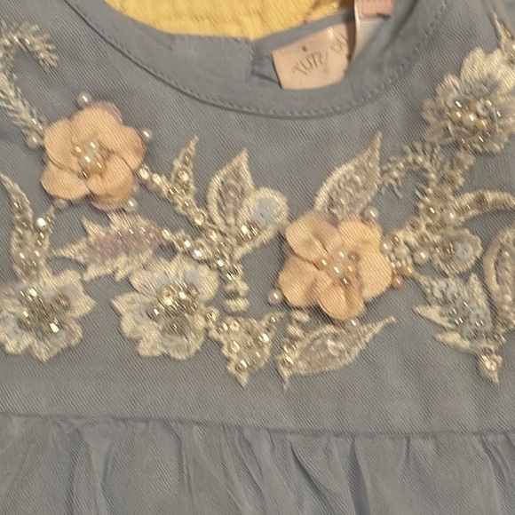 TUTU DU MONDE Baby Bebé Blue Orchid Tulle dress 0-3 months NWT - Picture 6 of 11